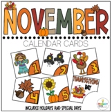 November Patterning Calendar Cards