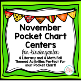 November Pocket Chart Centers