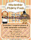 November Poetry Pack ~ w/ daily Shared Reading Plans {Comm