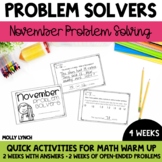 November Problem Solving for 1st Graders | 1st Grade Probl