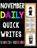 November Quick Writes-Spanish