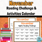 November Reading Activities