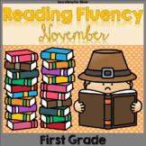 November Reading Fluency PDF & Digital Ready!