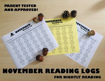 Preview of November Reading Log