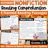 November Reading Passages with Comprehension Questions | N
