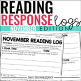 November Reading Response Log (Fiction and Nonfiction)