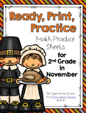 November Ready, Print & Practice Math Sheets