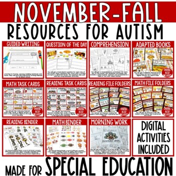 Preview of November Resources for Special Education