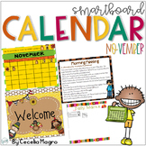 November SMARTBoard Calendar Morning Meeting First Grade