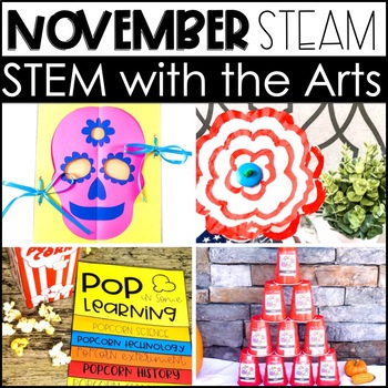 Preview of November Science & STEM Activities with Reading Comprehension Passages & Lessons