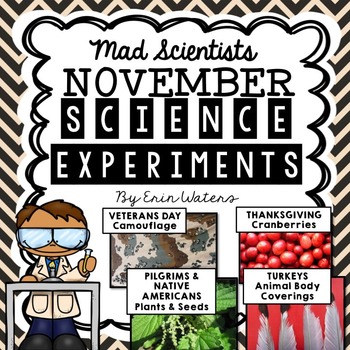 Preview of November Science Experiments & Activities