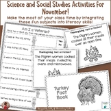 November Science and Social Studies Learning Activities an