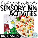 November Sensory Bin Activities - Basic Skills