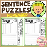November Sentence Puzzles