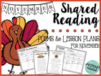 Preview of November Shared Reading: Poems and Lesson Plans