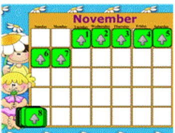 Preview of November Smartboard Calendar