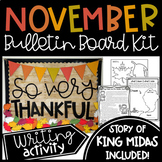 Thanksgiving Bulletin Board - Thankful Writing Activity - 