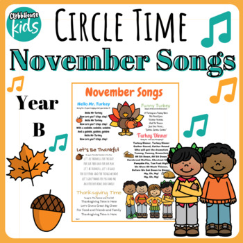 Preview of Thanksgiving Songs For Kids