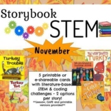 November Storybook STEM: 10 Literature-Based STEM & Coding