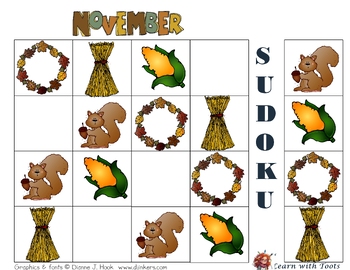 Preview of November Sudoku 2