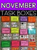 November Task Boxes