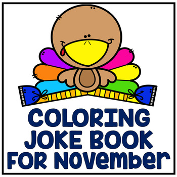 Preview of November Thanksgiving "Just For Fun" Coloring Joke Book
