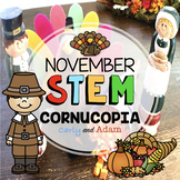 Candy Corn Cornucopia Thanksgiving STEM Activity with Dist