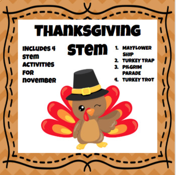 Preview of November Thanksgiving STEM Bundle with Bonus
