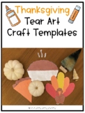 November Thanksgiving Tear Art Craft Templates