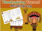 November/Thanksgiving Themed Reading Log / Reinforces Genr