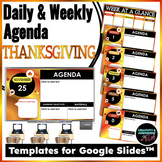 November Thanksgiving Turkey Daily Agenda Template for Goo