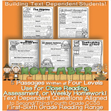 November Thanksgiving Turkey & More Close Reading Passages w/ CCSS Questions