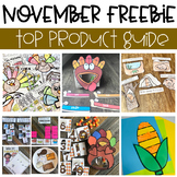 November, Thanksgiving and Fall Product Activity Guide wit