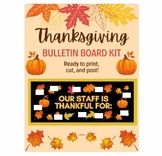 November Themed Bulletin Board Kit - Thankful for Thanksgi