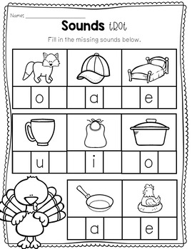 november no prep math and literacy worksheets for