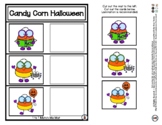 Candy Corn Halloween - Match Me Mat 1:1 Object Matching - 
