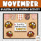 November Turkey Bulletin Board Kit | Door Decor | Classroom Decor