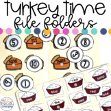 November Turkey Time File Folder Activities for Special Education