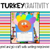 November Turkey Writing Craftivity | Turkey Writing Craft