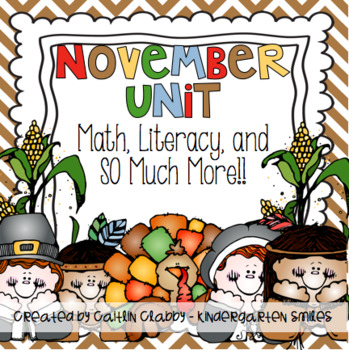 Preview of November Unit: Math, Literacy, and So Much More!