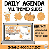 November Varsity Letter Agenda Google Slides™ | Fall Agend