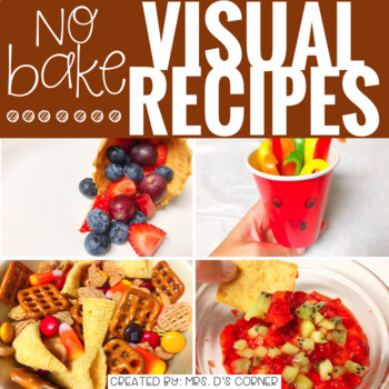 Preview of November Visual Recipes with REAL pictures ( for special education )