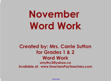 November Word Work: SMARTNotebook