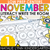 November Write the Room 1st Grade Literacy Centers Fall Fi