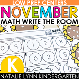 November Write the Room Kindergarten MATH Centers for Fall