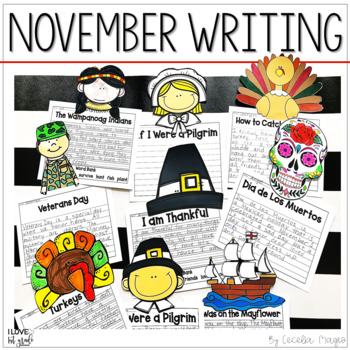 November Writing Digital and Printable Writing Prompts and Crafts