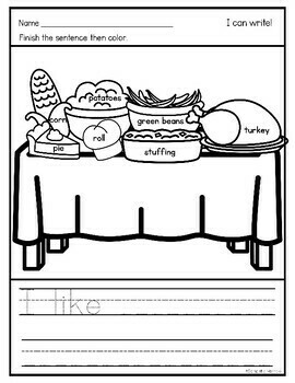 November Writing Activities | Thanksgiving Coloring Pages | TPT