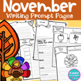 November Writing Activities for first grade