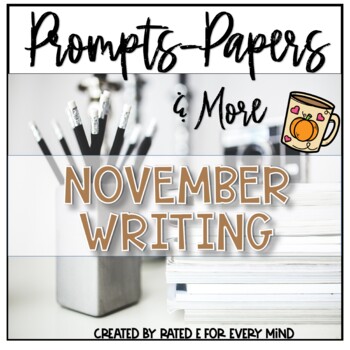 November Writing Center Kindness-Thanks-Gratitude 15 No Prep Printables