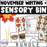 November Writing Center and Sensory Bin Bundle - November 